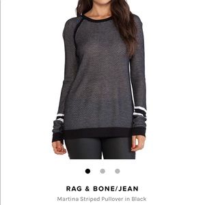 Rag and Bone Martina striped pullover knit